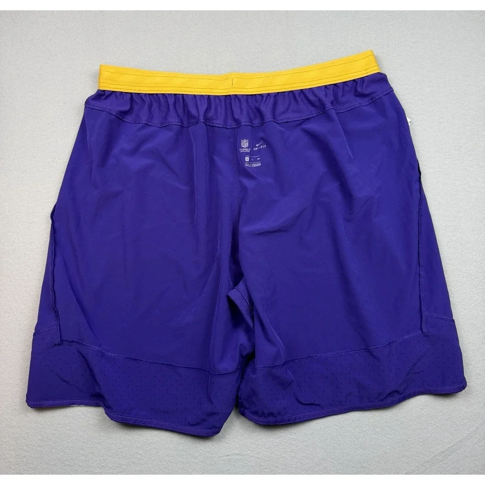Minnesota Vikings Shorts Mens 3X Purple NFL Football Nike Dri Fit On Field Sport